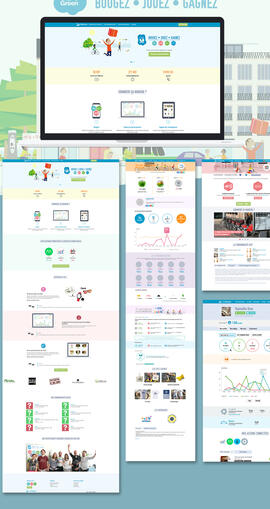 Desgin des pages du site "CitéGreen"